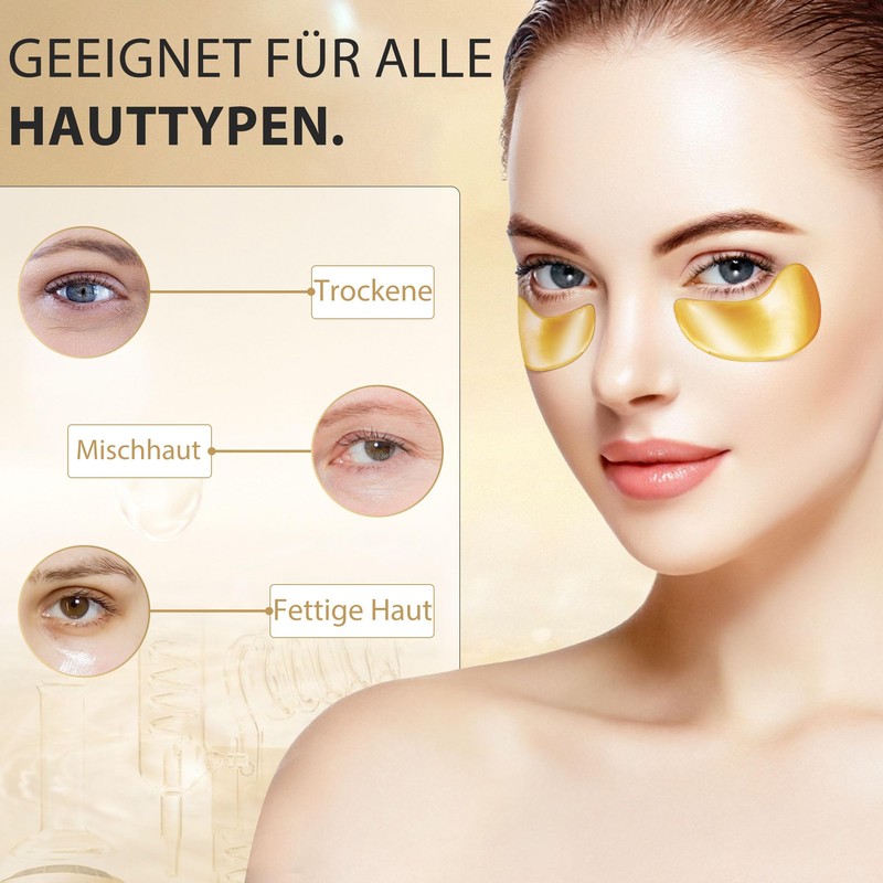 40Pcs/20Paare unter Augenflicken für geschwollene Augen und dunkle Kreise, geschwollene