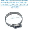 4Pk W10445975 Pump Hose Clamps Fit Whirlpool Kenmore Dishwashers
