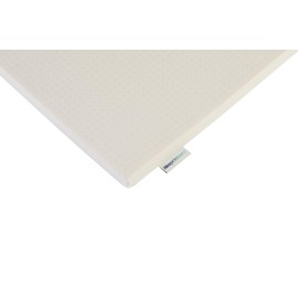 Pure Green Natural Latex Mattress Topper w/Jersey Cover - Soft - 2 Inch - Twin Size (GOTS Certified Organic)