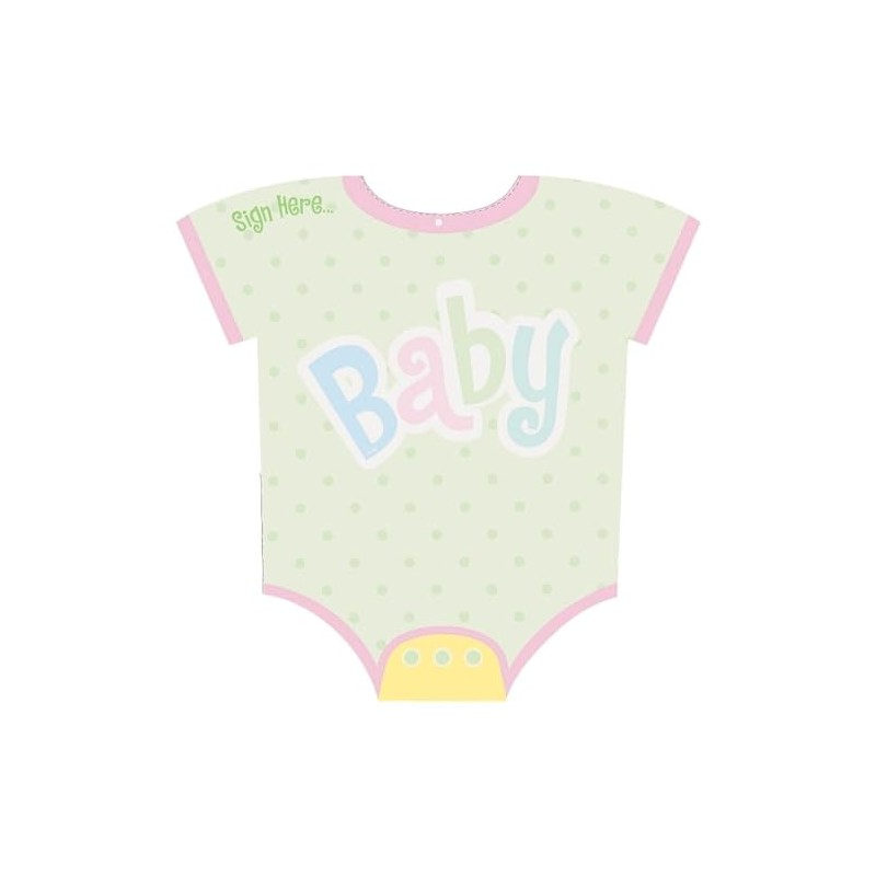 Unique 18" x 18" Polka Dot Baby Onsie Party Sign-In