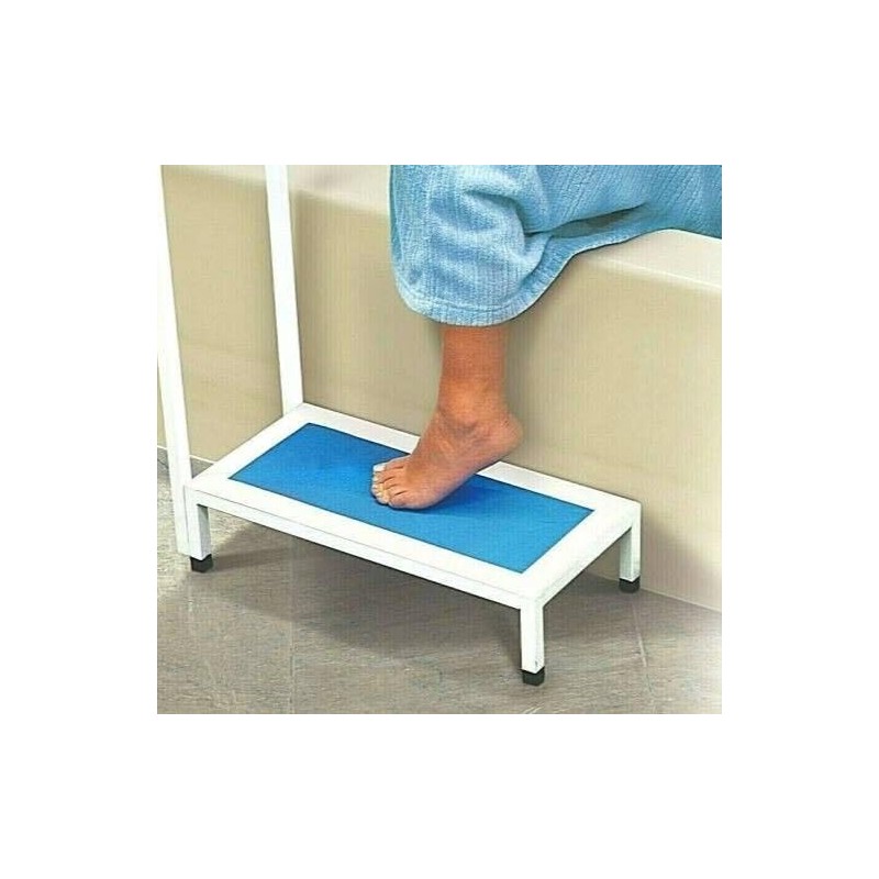Bath Step with Handle- Step Stool with Handrail Nonslip Bath
