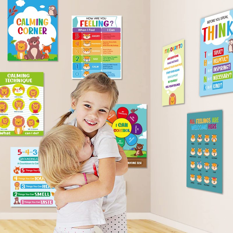 Shemira Calming Corner Classroom Posters for Classroom Decoration, Educational Posters