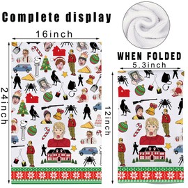 MYSOMY Kevin Kitchen Towel McCallisters Home Gifts Kevin And The Wet Bandits Gifts Home Movie Towel (red house UK)