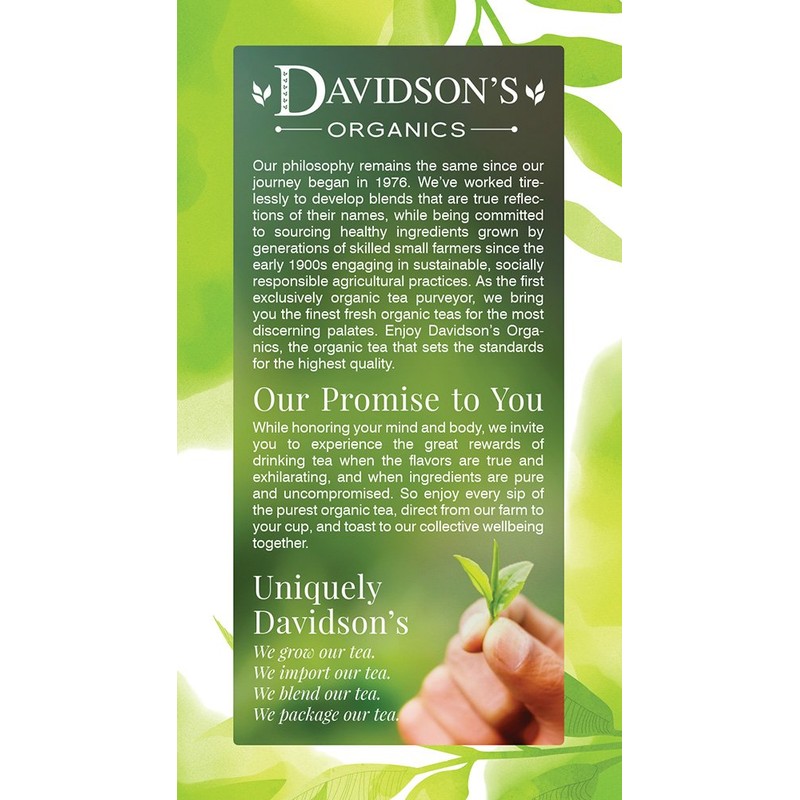 Davidson's Tea Red, Green & White Blend, 25-Count Tea Bags,