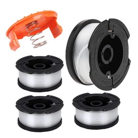 Grass Trimmer Thread Spools for Black and Decker (Length 9.1 m Diameter 1.65 mm) Nylon Thread Spools Thread Cutter A6481 A6485 AF-100 (Black & Decker AF-100, 4 Pieces)