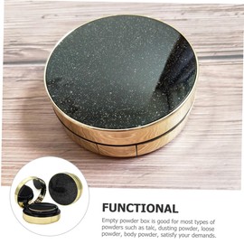 IWOWHERO Cushion Foundation Box 2pcs Loose Container Body Holder for Face Body Talc 15g Refill