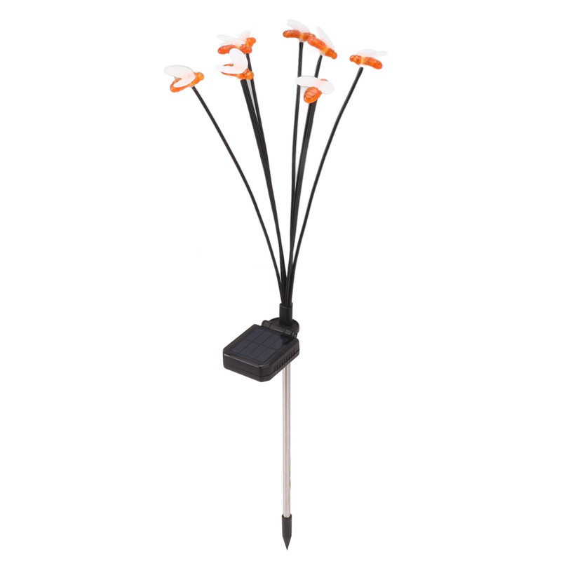 2Set Solar Bee Garden Lights IP65 Waterproof 8 LED Decorative