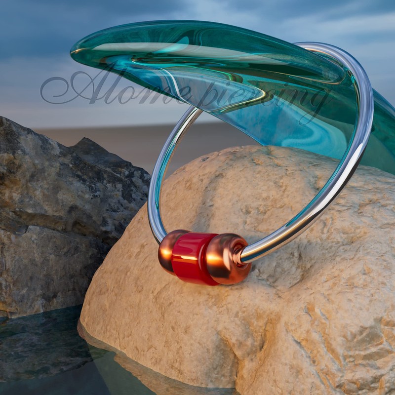 Tiny and Thin Silver Nose Ring - 24 Gauge 7