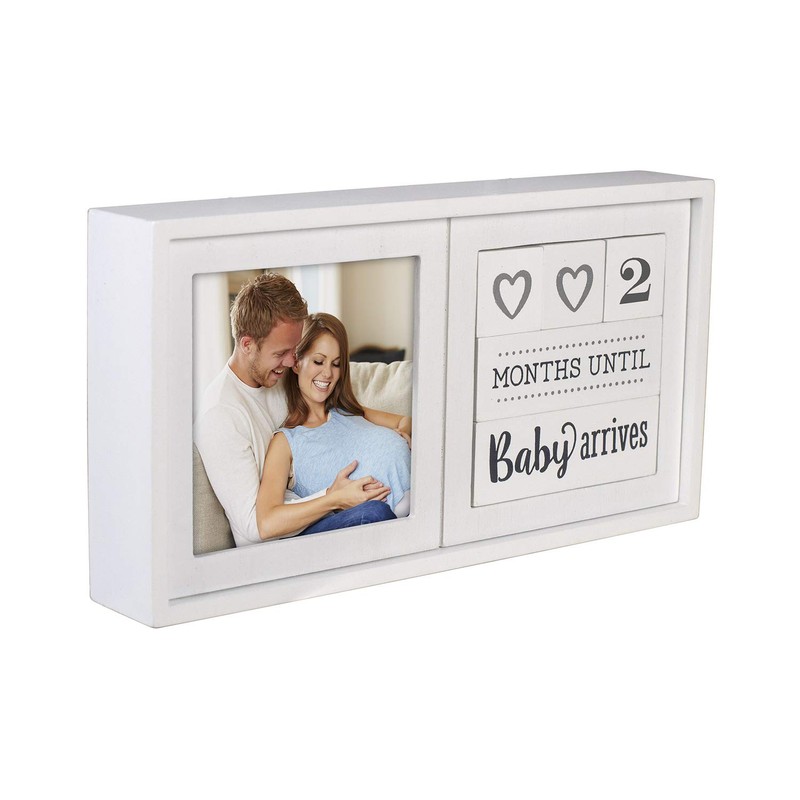 Malden International Designs 3448-44 Baby Countdown Blocks, 4x4, White