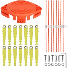 Eyoloty GL430-530 A6481 A6485 AF-100 Polycarbonate Replacement Head for Black Decker GH912 GH900 GH600 GH400 String Trimmers,with 14 Pack Quickload Blades & 8 Pack 0.11"Flexible Line Parts (30Pack)