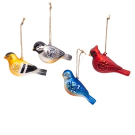 Kurt Adler 4-inch Glass Traditional Bird Ornament