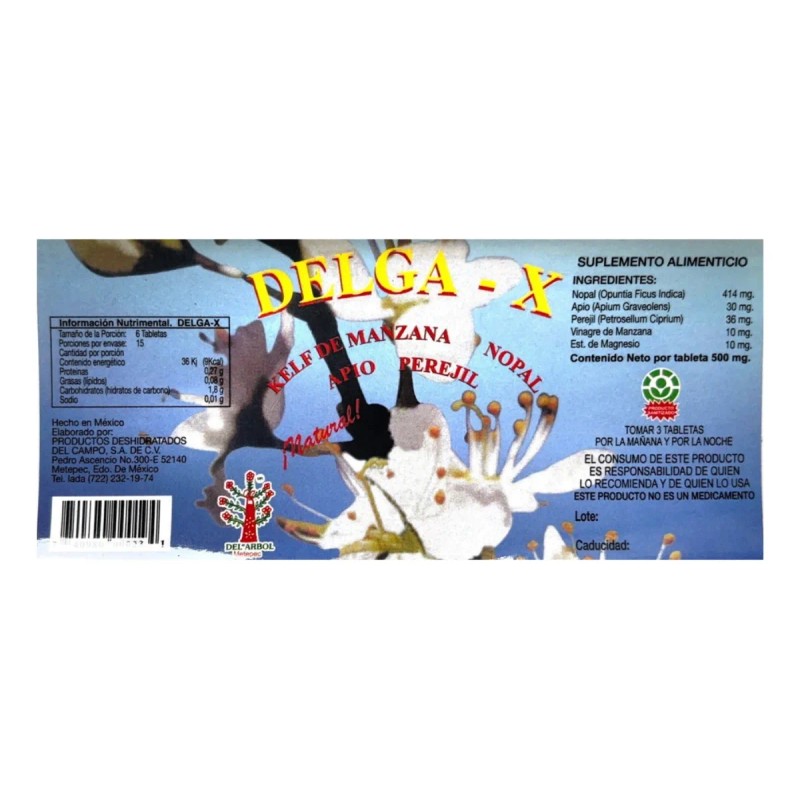 Delga Suplemento Bajar Peso Adelgazar Naturista Sabor