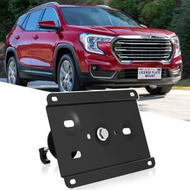 Tow Hook Adapater No Drill Front Grille License Plate Mounting Bracket Holder Compatible with GMC Hummer EV,Sierra 2500HD 4th gen,Sierra 3500HD 4th gen,Terrain2nd gen,Yukon XL 5th gen