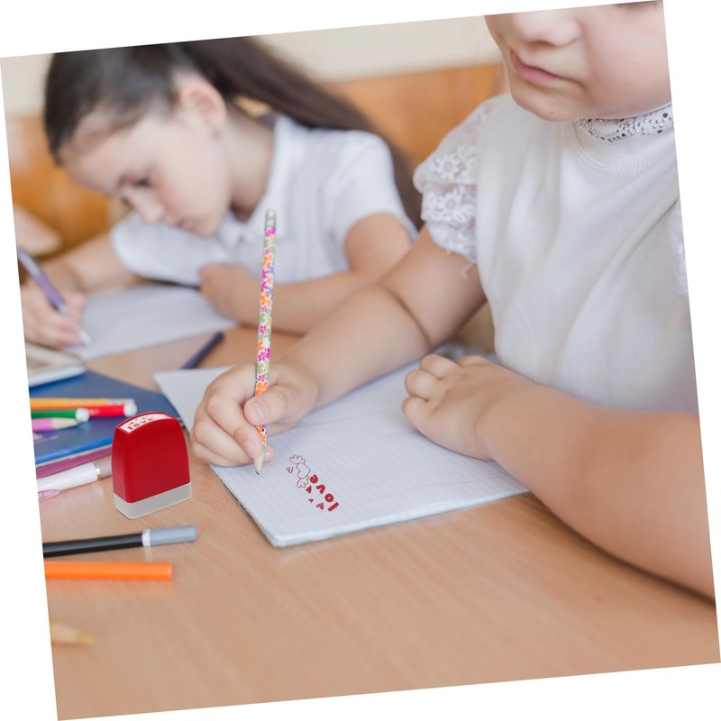 OHPHCALL 8pcs Attractive Notebook Stamps for Teacher Reward Seal Fun