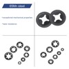 sourcing map 120pcs Internal Tooth Washers M2 Push on Retaining