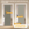 AJAZZ 100% Blackout Accordion Doors Interior Closet Curtain Doorway Curtains