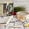 Bisetti 7 Piece Complete Pasta Kit for Ravioli Including: Rolling