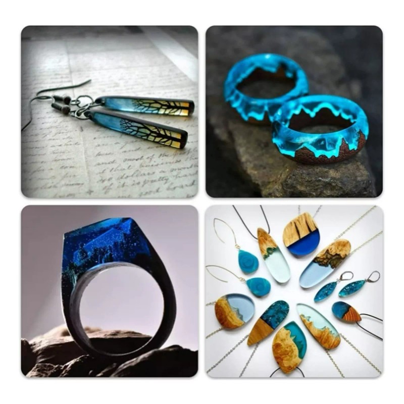 Chotune Resina Epoxica Cristal Trasparent Diy Arte Kit Epoxy 1:1