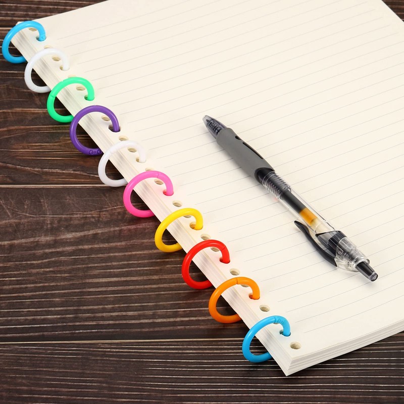 PATIKIL 2" OD 1.6" ID Loose Leaf Rings, 100 Pack