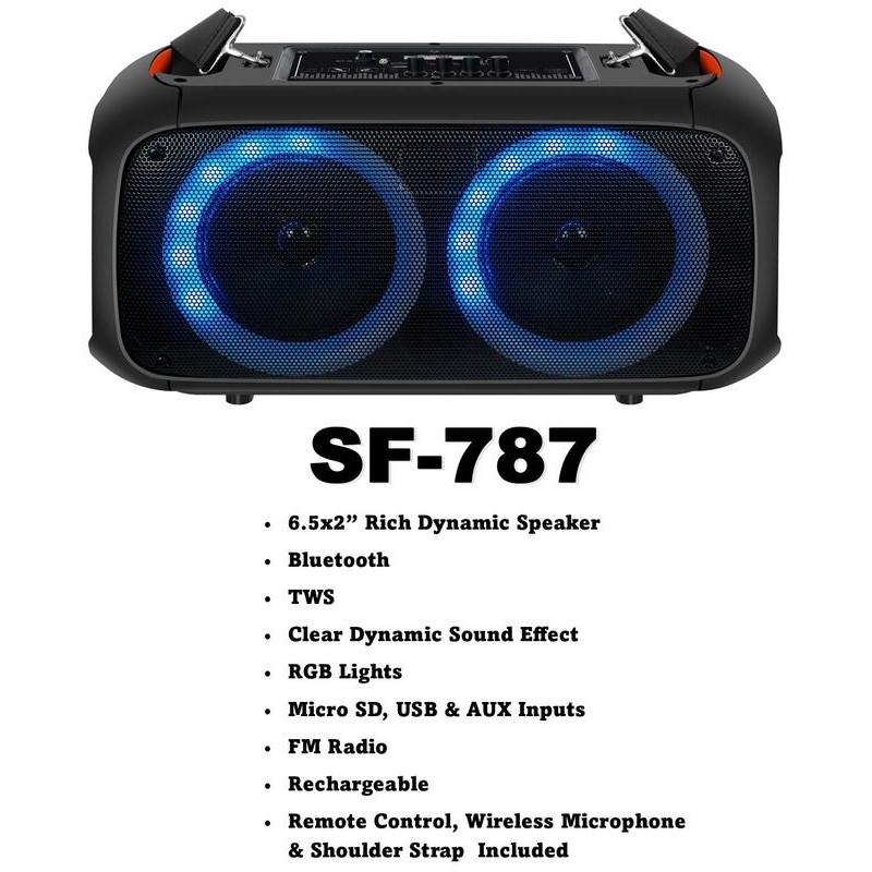 DIGITAL SUNFLASH SF-787 Wireless Rechargeable Audio Streaming Karaoke Devices Portable