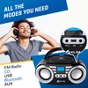 KLIM B3 Portable CD Player Boombox with FM Radio, Bluetooth,