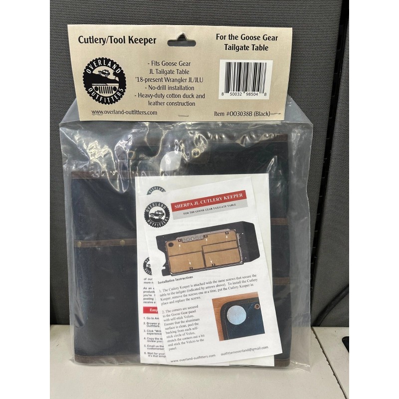 OVERLAND OUTFITTERS CUTLERY KEEPER BLACK #OOS003038B