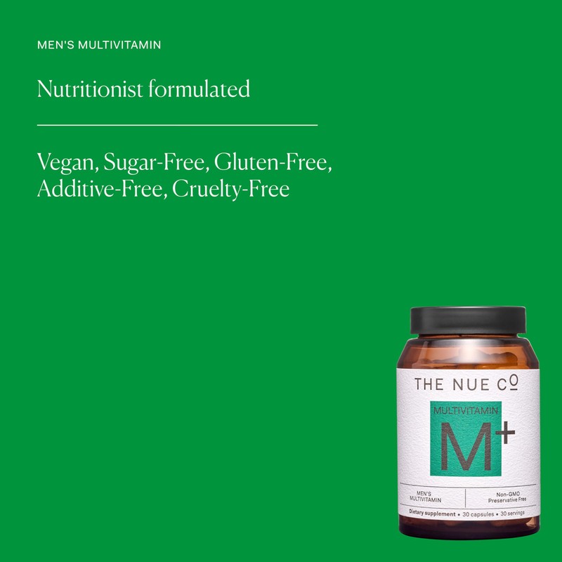 The Nue Co. Men's MULTIVITAMIN Supplement, Supports Energy, Immunity, Focus,