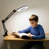 Upgrade 12X Magnifying Glass with Light and Stand, Real Glass