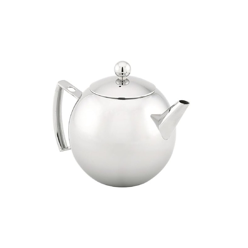 Avanti Mondo Stainless Steel Stylish Tea Pot, Silver, 15934