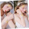 FOMIYES Real Dried Flower Face Stickers 24pcs Petal Props for