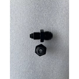 Fasster N119 -8AN Male Flare To M16x1.5 Inverted O ring Flare Aluminum BLACK Fitting