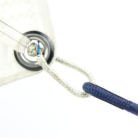 OS-Ropes unlimited, Dyneema® Rope Shackle with Opener (8 mm, Grey) | German Handmade! | Soft Shackle of Highest Quality | Extremely High Breaking and Working Load