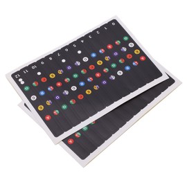 Ukulele Note Sticker, Useful Adhesive Ukulele PVC Fretboard Stickers Non Damage Finger Guide for Teaching for Beginner
