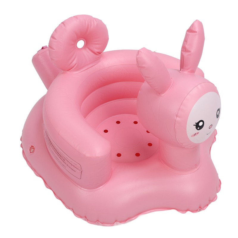 Inflatable Baby Chair Built in Air Pump Soft Cartoon Rabbit
