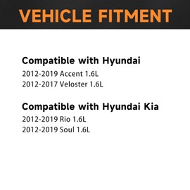 Ignition Coil Pack and Iridium Spark Plugs Compatible with Hyundai Accent Veloster Kia Rio Soul 1.6L 2012 2013 2014 2015 2016 2017 2018 2019 Replaces UF652 Sets of 4