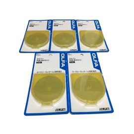 OLFA 60mm Tungsten Tool Steel Rotary Blades,Set of 5 [Japan Import] (60mm)