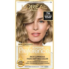 L'Oreal Paris Superior Preference - Tinte permanente luminoso que desafía la decoloración, tinte para el cabello hasta 9 semanas de resplandor, rubio 