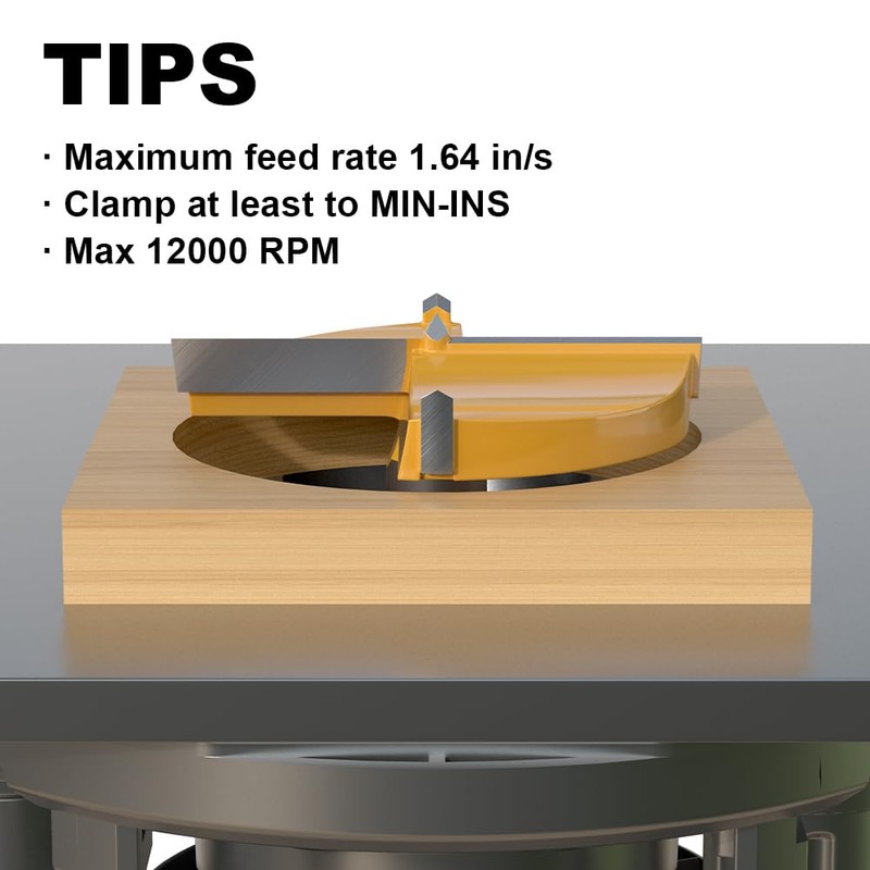 XDENGP Forstner Bit 1/2 inch Shank, 2-5/8 inch Cutting Diameter,