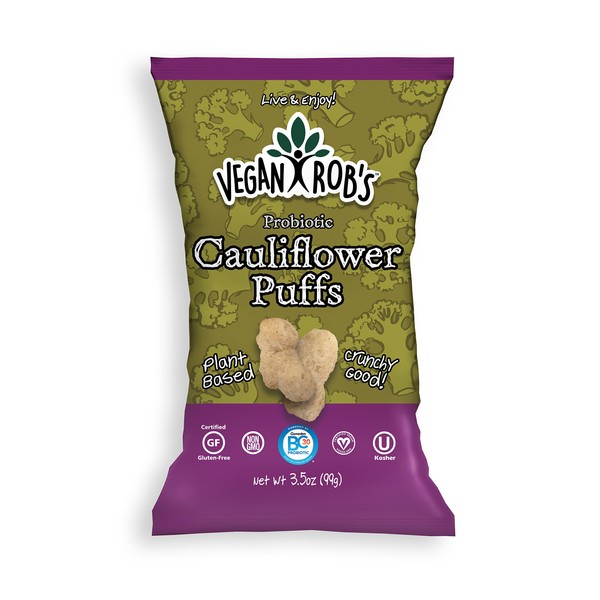 Vegan Rob's Puffs, Cauliflower | Gluten-Free Snack, Plant Based, Vegan,
