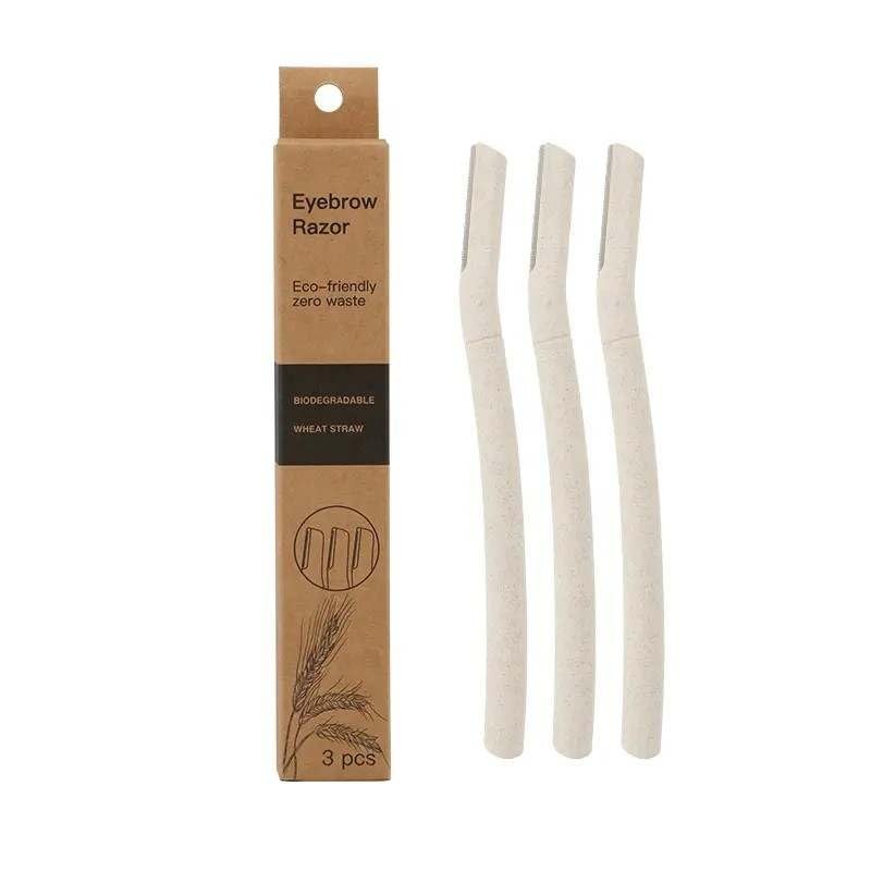 Eco-friendly Biodegradable Wheat Straw Facial Hair Remover Tool Derma Razor