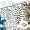 Final Friday Nautical Shower Curtain Teal Sea Turtles Theme Fabric