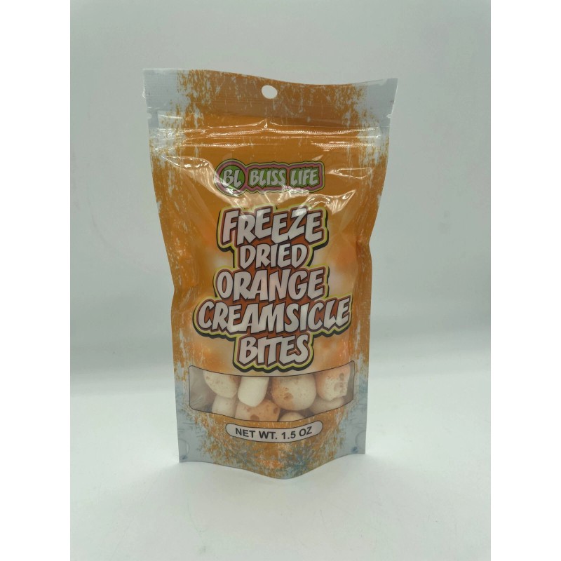 Bliss Life Freeze Dried Orange Creamsicle Bites 1.5 oz Bag