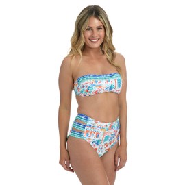 La Blanca Top de Bikini Bandeau estándar para Mujer, Multi/Terra Italia, 16