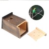 Hanging Wooden Bird House DIY Breeding Parrots Bird Nesting Box