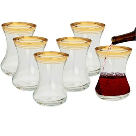Modern Stemless Wine Glasses, Set of 6 - Passover Kiddush Cup - Elegant Occasions Glass 4.75 oz