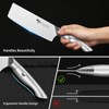 MAD SHARK 7 Inch Nakiri Knife, Ultra Sharp German Stainless