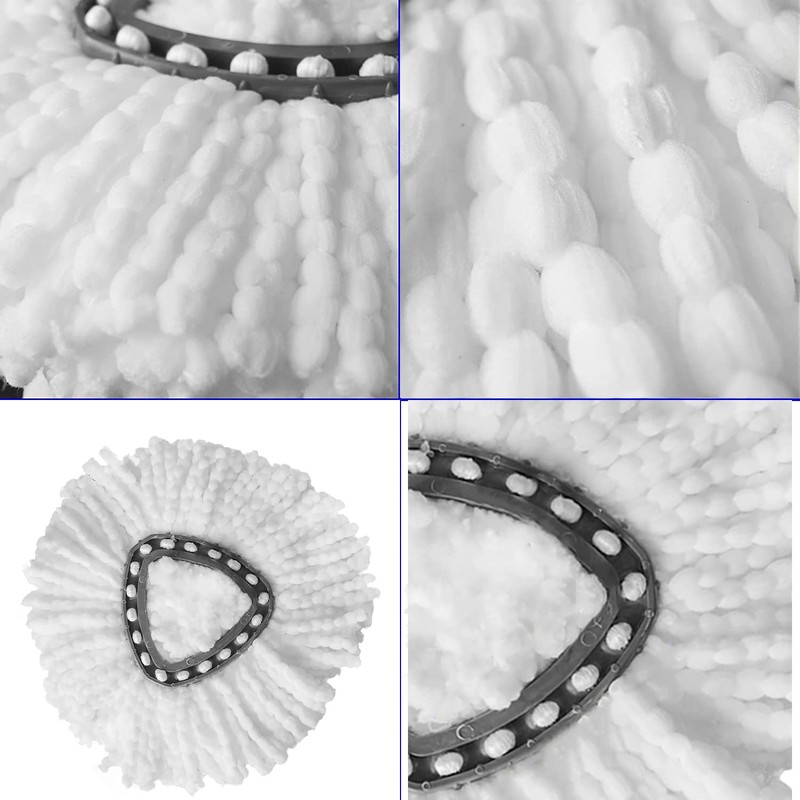 WANGCL Spin Mop Replacement Head for O-Cedar EasyWring RinseClean Microfibre