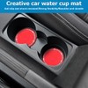 FALVFUN Bling Car Cup Holder Coaster, 2PCS 2.76" Crystal Rhinestone