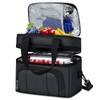Insulated Lunch Bag, Portable Cooler Bag, Leakproof, Black