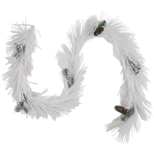 Northlight 6' x 10" White Flocked Artificial Christmas Garland with